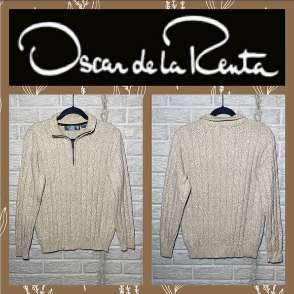 ⭐️Oscar De La Renta Sweater Men's Size Medium - Picture 1 of 9